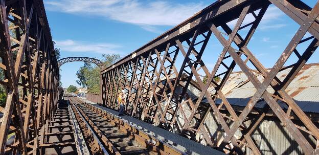 The Macquarie River Railway Bridge, Dubbo, NSW