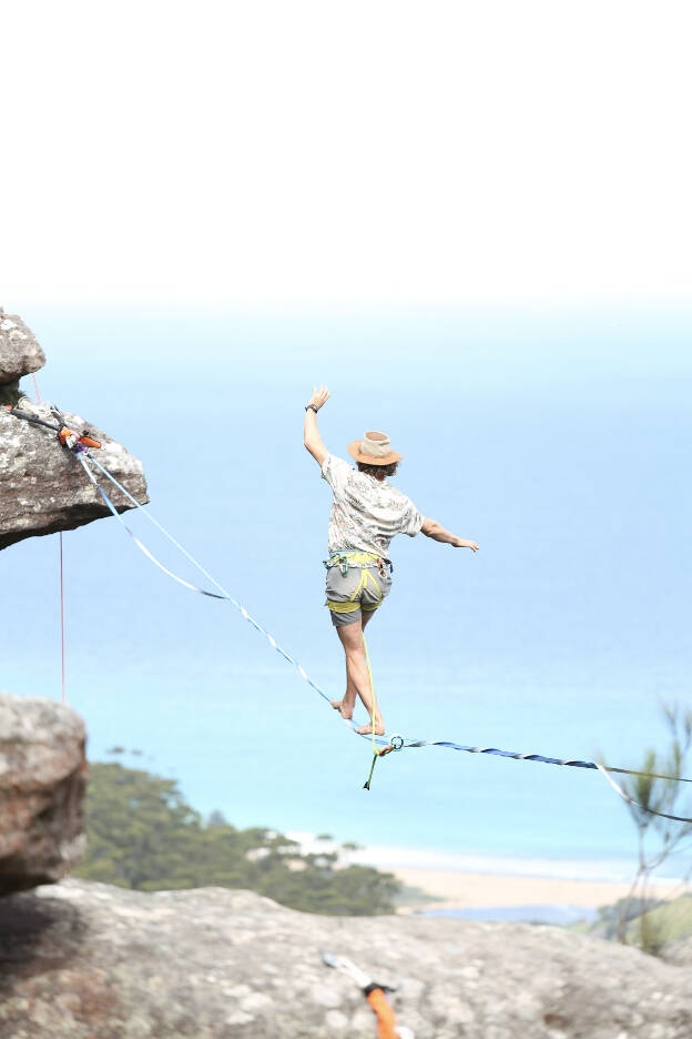 Highlining in the Illawara, NSW